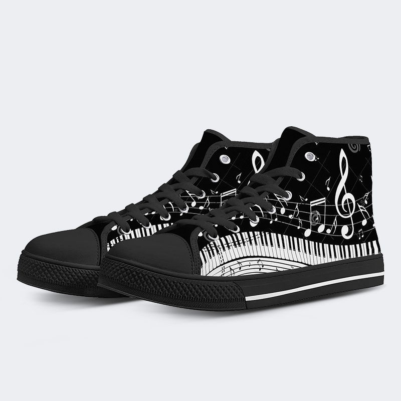 High Top Canvas Schuhe mit Musik