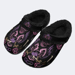 Unisex EagleArt Print - Fur Lined Slippers/Sandals