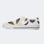 Death Skull Moth Print - Slip On Shoes