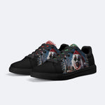 Horror Santa Claus Ghostface Print - Skateboard Sneakers