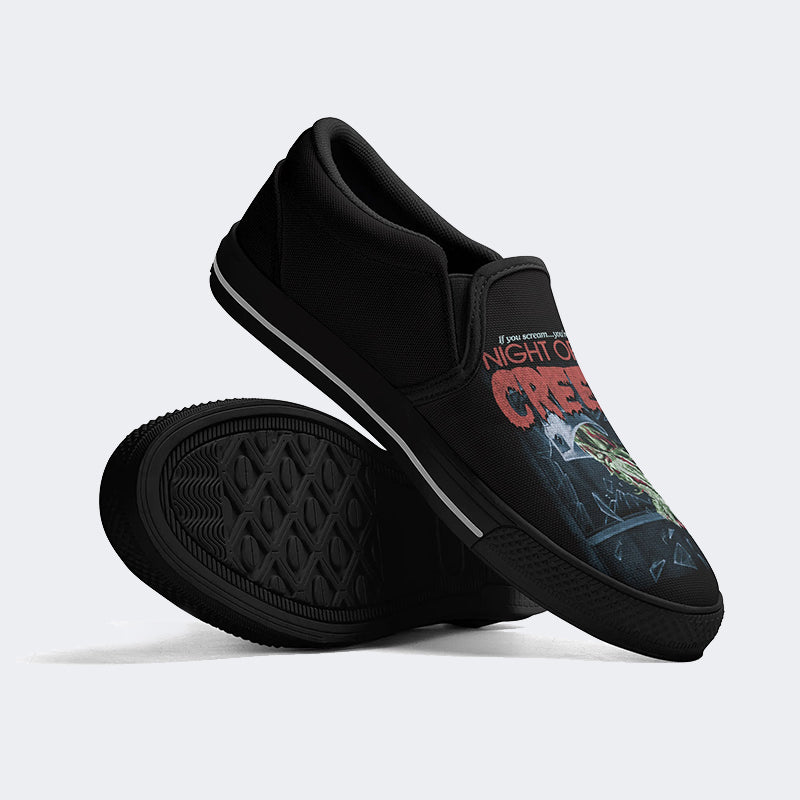 Unisex Horror Print - Slip On Shoes