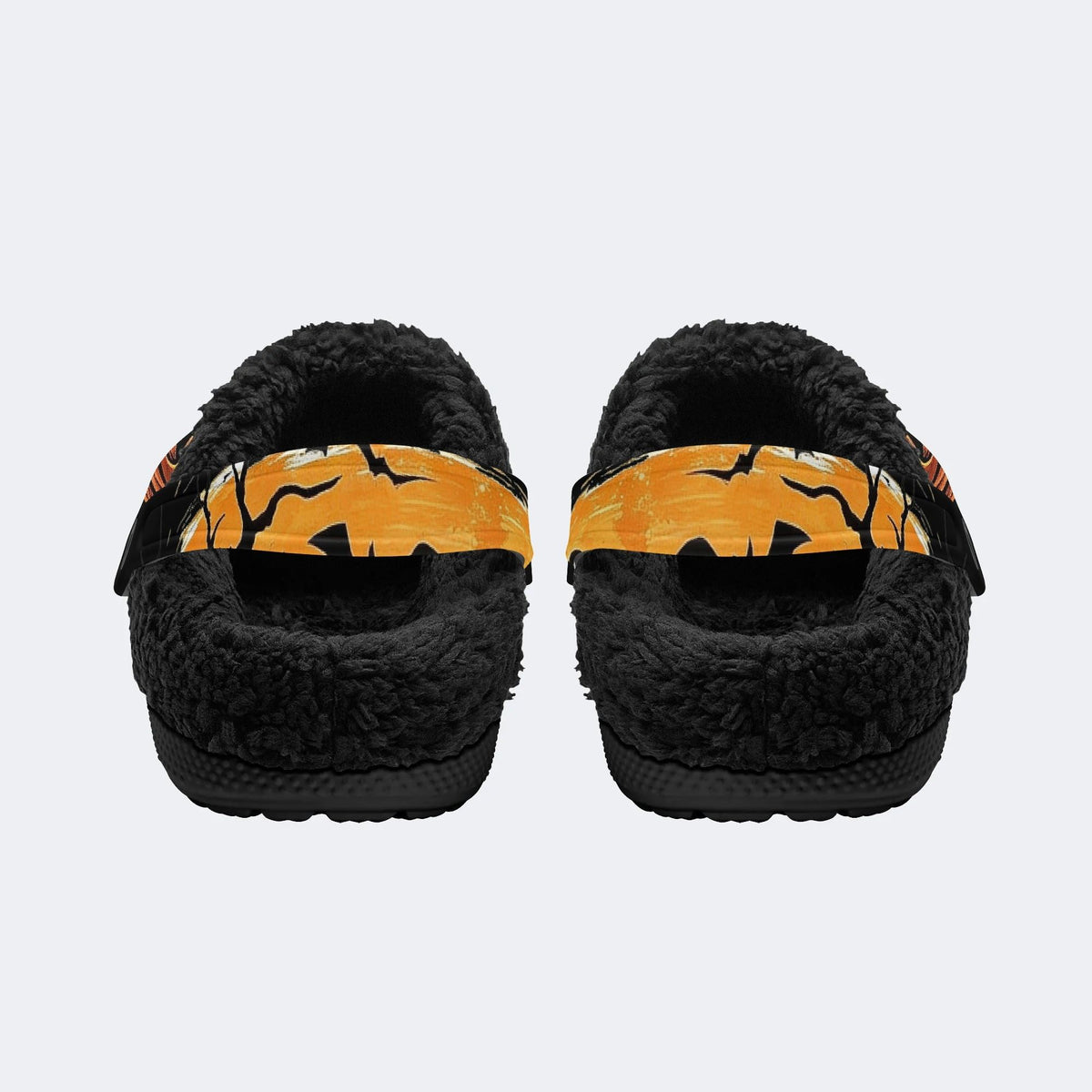 Scary Pumpkin - Fur Lined Slippers/Sandals