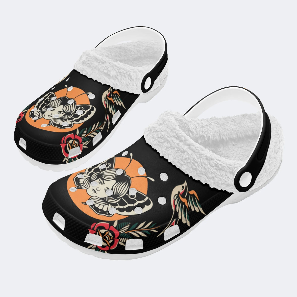 Unisex Art Print - Fur Lined Slippers/Sandals