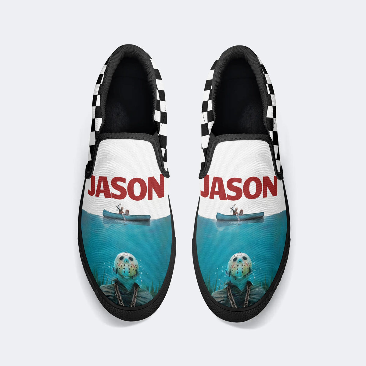 Unisex Jason Print - Slip On Shoes