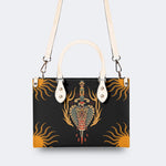 Horror Sword Snake Print - Leather Handbag