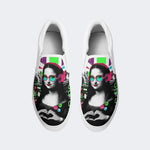 Mona Lisa Graffiti Kunstdruck - Slipper 