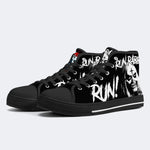 Horror Rabbit Run Print - High Top Canvas