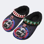 Unisex Horror Print - Fur Lined Slippers