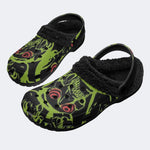Toxic Swirl Demon - Fur Lined Slippers/Sandals