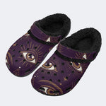 Witchy Celestial Eye - Fur Lined Slippers/Sandals