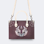 Trivia Moth Print - Leather Handbag