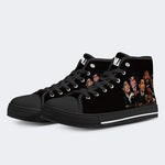 Hohe Segeltuchschuhe mit Michael Jackson-Print