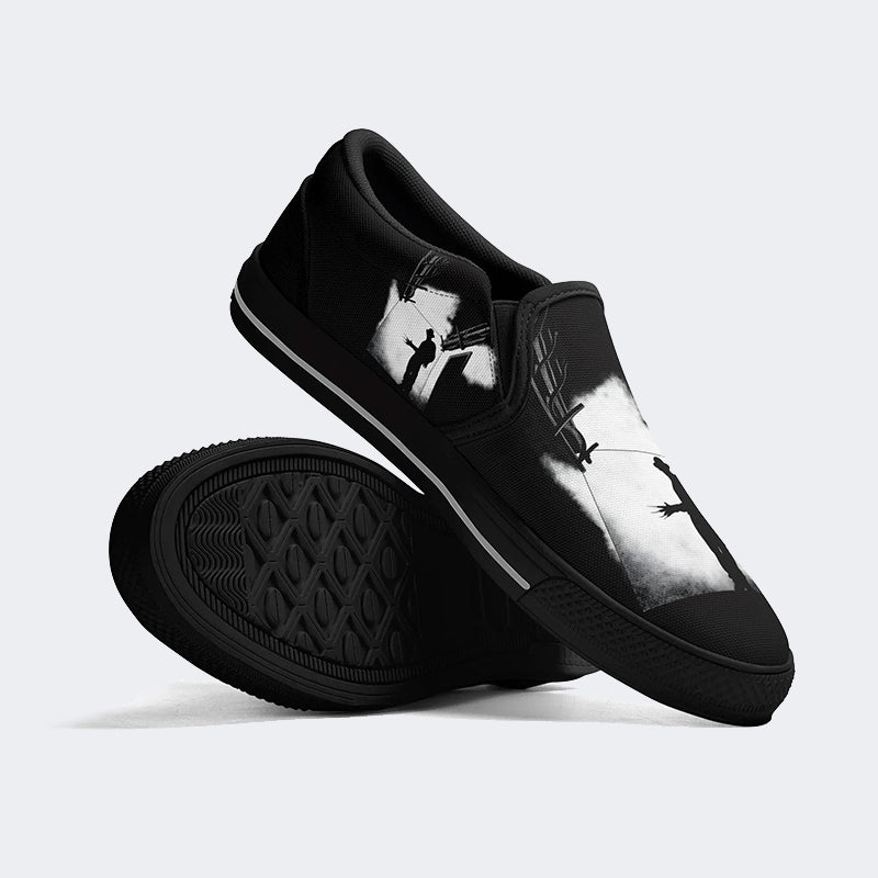 Unisex Horror Movie Print - Slip On Shoes