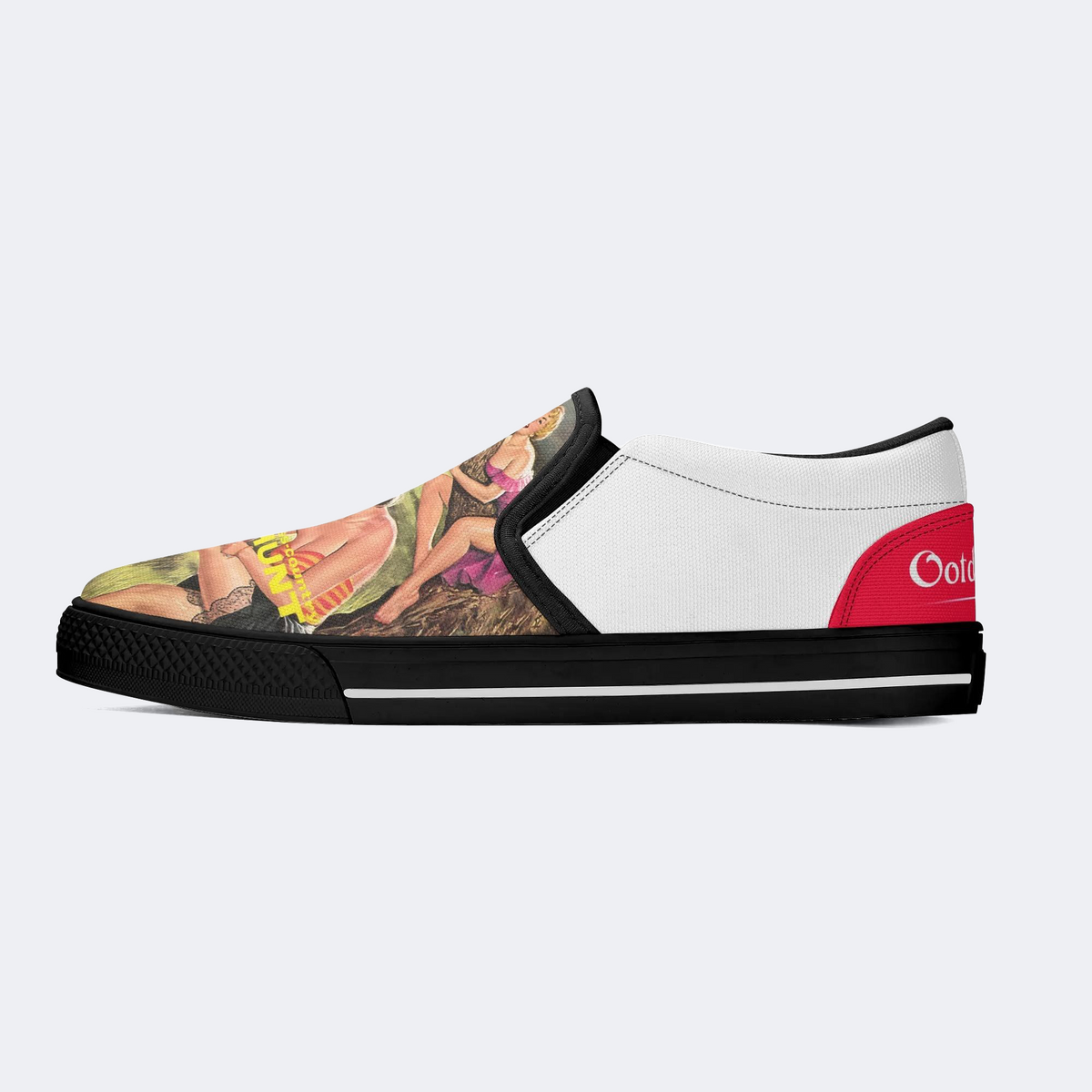 Girl Hunt Print - Slip On Shoes