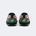 Horror Movie Vintage Graphic Print - Slip On Shoes