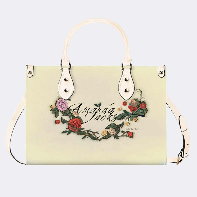 Classic Flower Pattern Handbag Factory Direct Sales