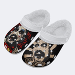 Unisex Horror Print - Fur Lined Slippers/Sandals