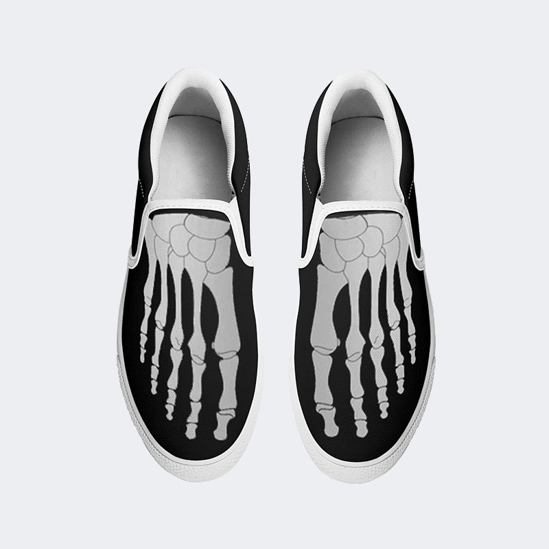 Skeleton Toes Skulls Slip On Shoes