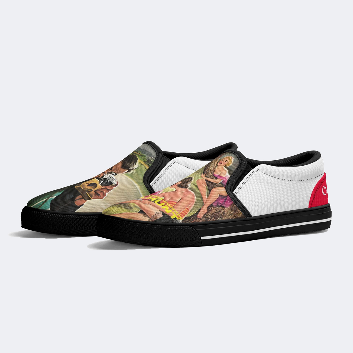 Girl Hunt Print - Slip On Shoes