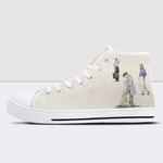 Blue Collection High Top Canvas Shoes