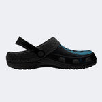 Dark Ice Flame Skull - Fur Lined Slippers/Sandals