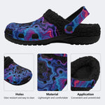 Cosmic Nebula Swirl - Fur Lined Slippers/Sandals
