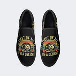 First Of All I'm A Delight Print - Slip On Shoes