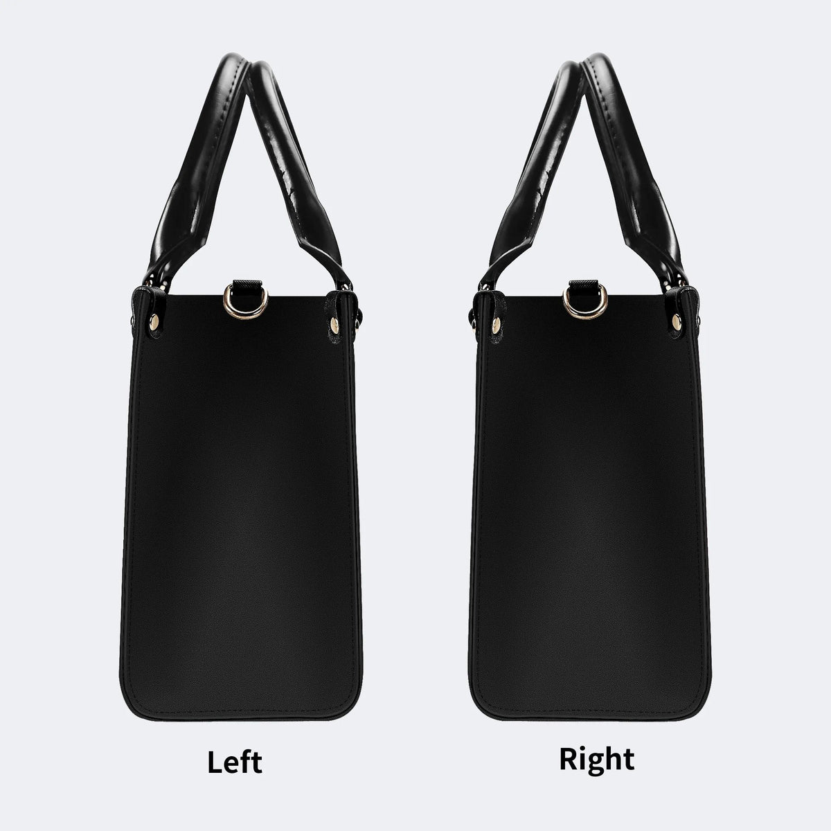 White Death Moth Print - Leather Handbag