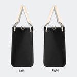 Shake Hands Print - Leather Handbag