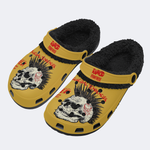 Rancid Skull Print - Fur Lined Slippers/Sandals