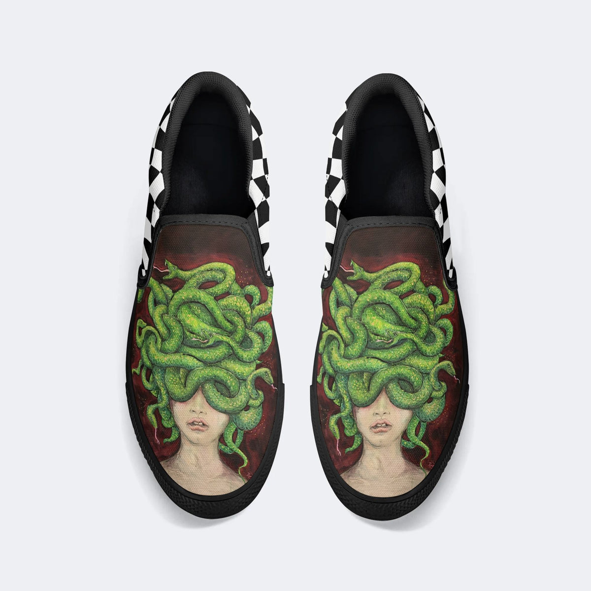 Medusa Print - Slip On Shoes