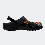 Cool Skull Pumpkin - Fur Lined Slippers/Sandals
