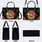 Trust No One Snake Print - Leather Handbag