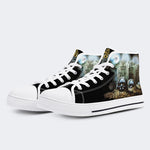 Horror Retro City Unisex - High Top Canvas