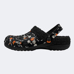 Gothmas Spooky Skeletons - Fur Lined Slippers/Sandals