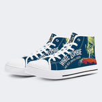 Unisex – Retro-Rock-Druck – High Top aus Canvas