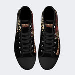 Horror Movie Vintage Graphic Print- High Top Canvas