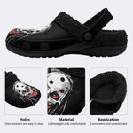 Blood Mouth Bat Skull - Fur Lined Slippers/Sandals