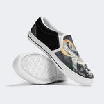 Unisex Retro Graffiti Art Print - Slip On Shoes