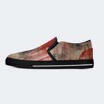 Weird Blood Dark Horror Gothic Halloween Vintage Art Print - Slip On Shoes