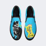 Cat Death Ray Art - Slip On Shoes