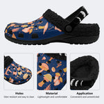 Fun Mushroom Print - Fur Lined Slippers/Sandals