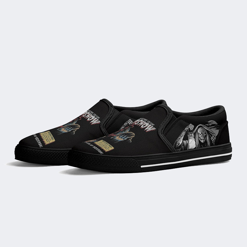 Horror Movie Print - Slip On Shoes