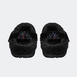 Halloween Scream Ghost - Fur Lined Slippers/Sandals