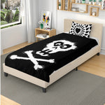 Gothic Skull Print - Three Piece Bedding Set