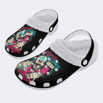 Horror Print - Fur Lined Slippers/Sandals