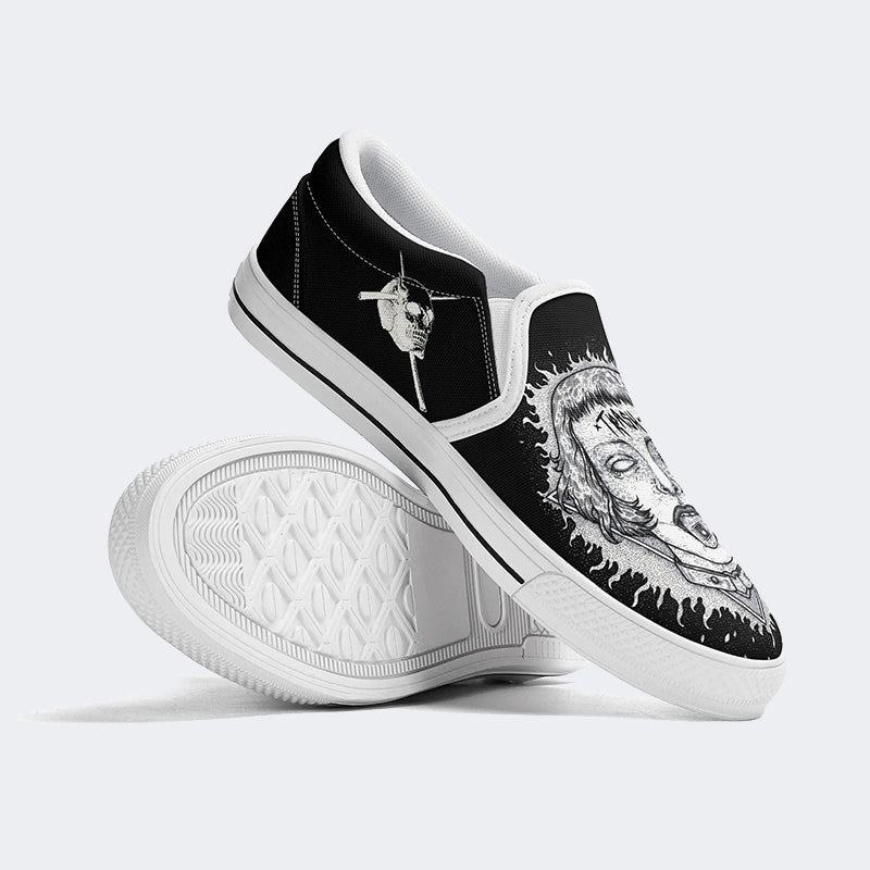 Unisex Horror Print - Slip On Shoes