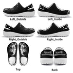 Unisex Black Metal Pinhead Print - Slip On Slippers/Sandals