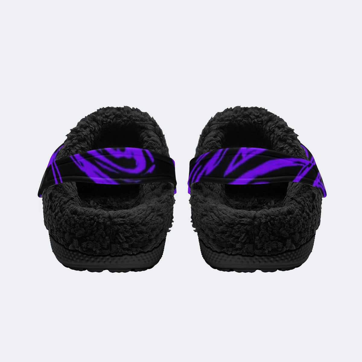 Goth Liquid Purple - Fur Lined Slippers/Sandals