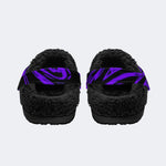 Goth Liquid Purple - Fur Lined Slippers/Sandals
